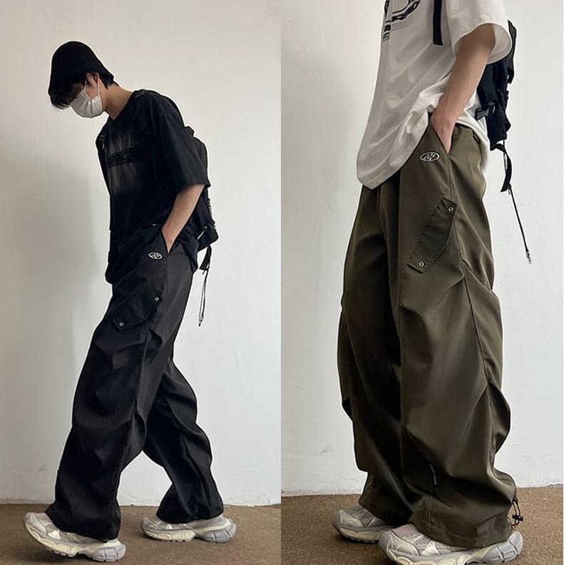 V37ワイドシルエットミリタリーパンツ