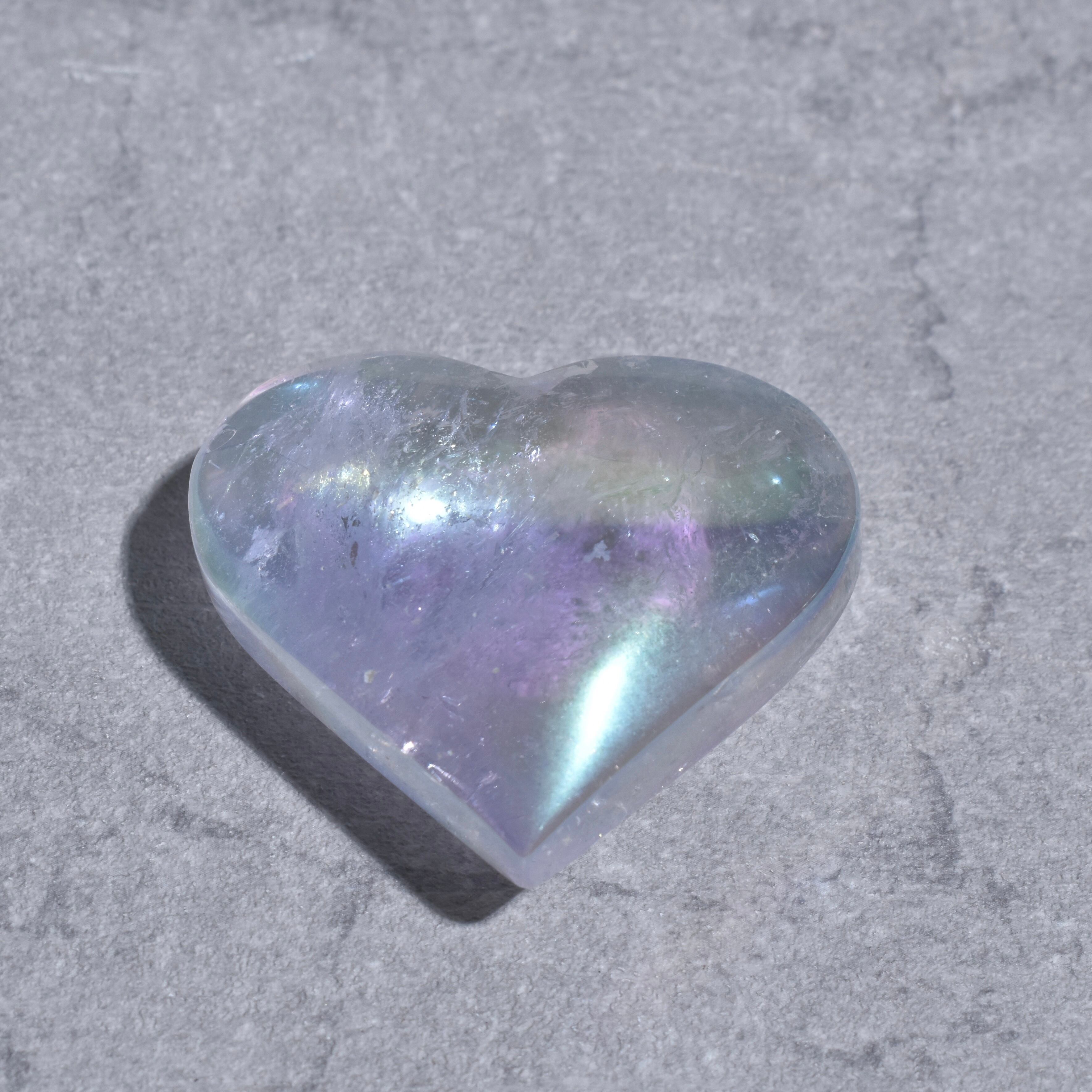 エンジェルオーラクォーツ ハート02♡ Angel Aura Quartz ♡天然石・鉱石・パワーストーン