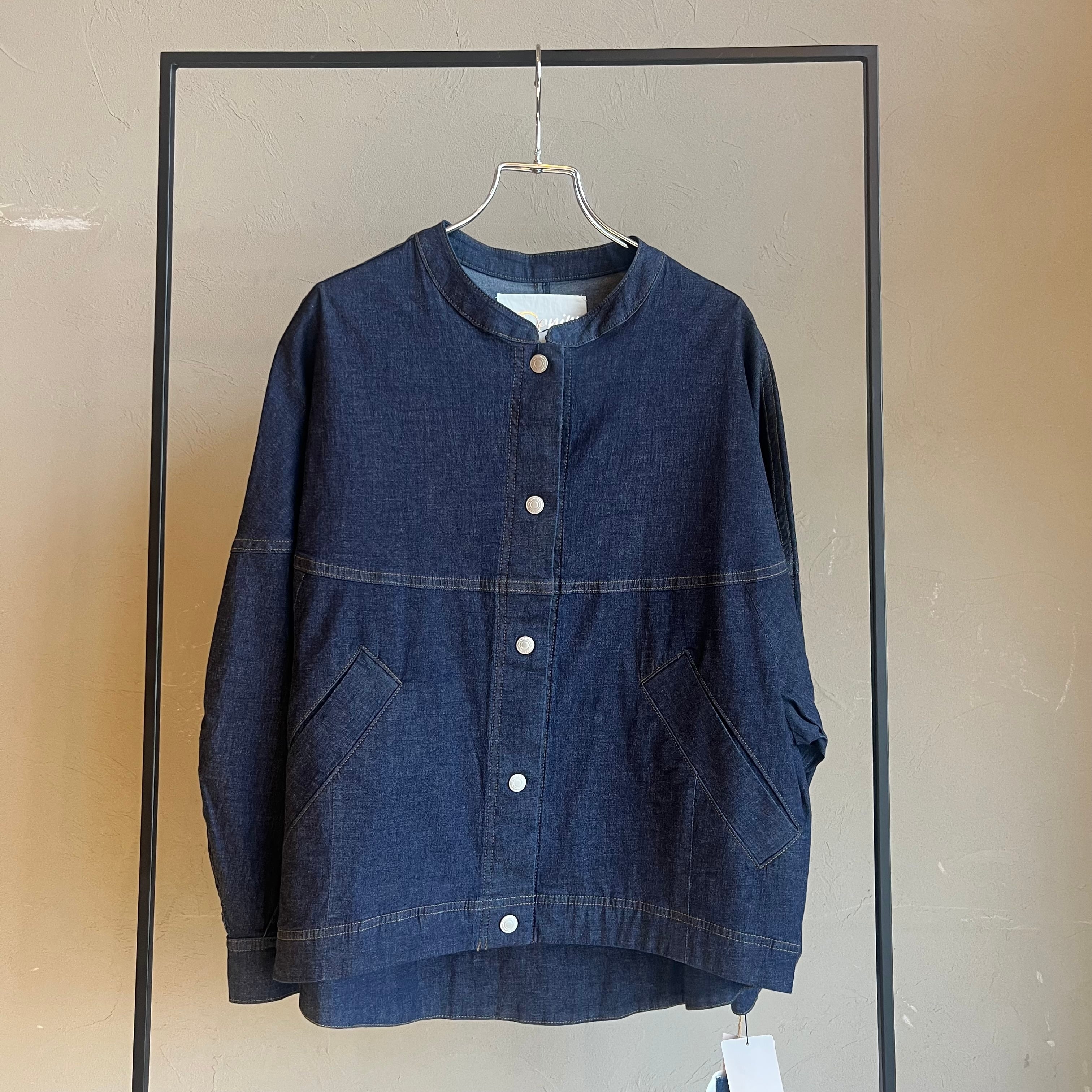 シニカル　ノーカラーデニムジャケットお値下げ最終 CYNICAL 】ノーカラーデニムジャケット | valance 福井｜レディース