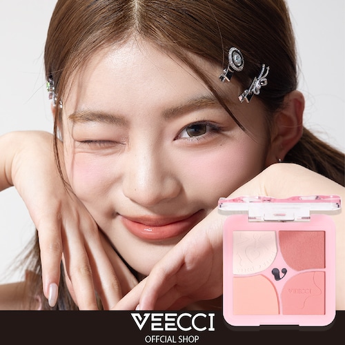 VEECCI　ブルーミング4色チークブラッシュ