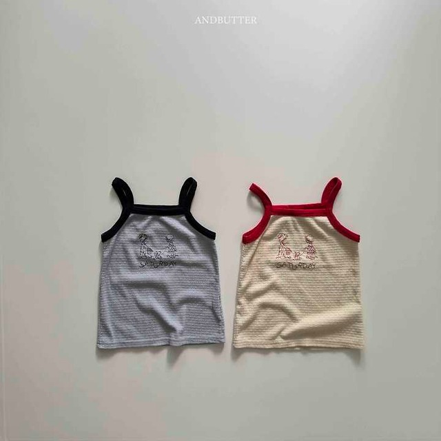 【取寄】andbutter｜saturday sleeveless｜サタデーノースリーブ｜S-JM｜kids&jr｜26 summer