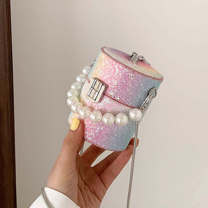 サマーチェーン レッドミニ 夏物 メッセンジャーバッグ 手作りハンドバック35393448805