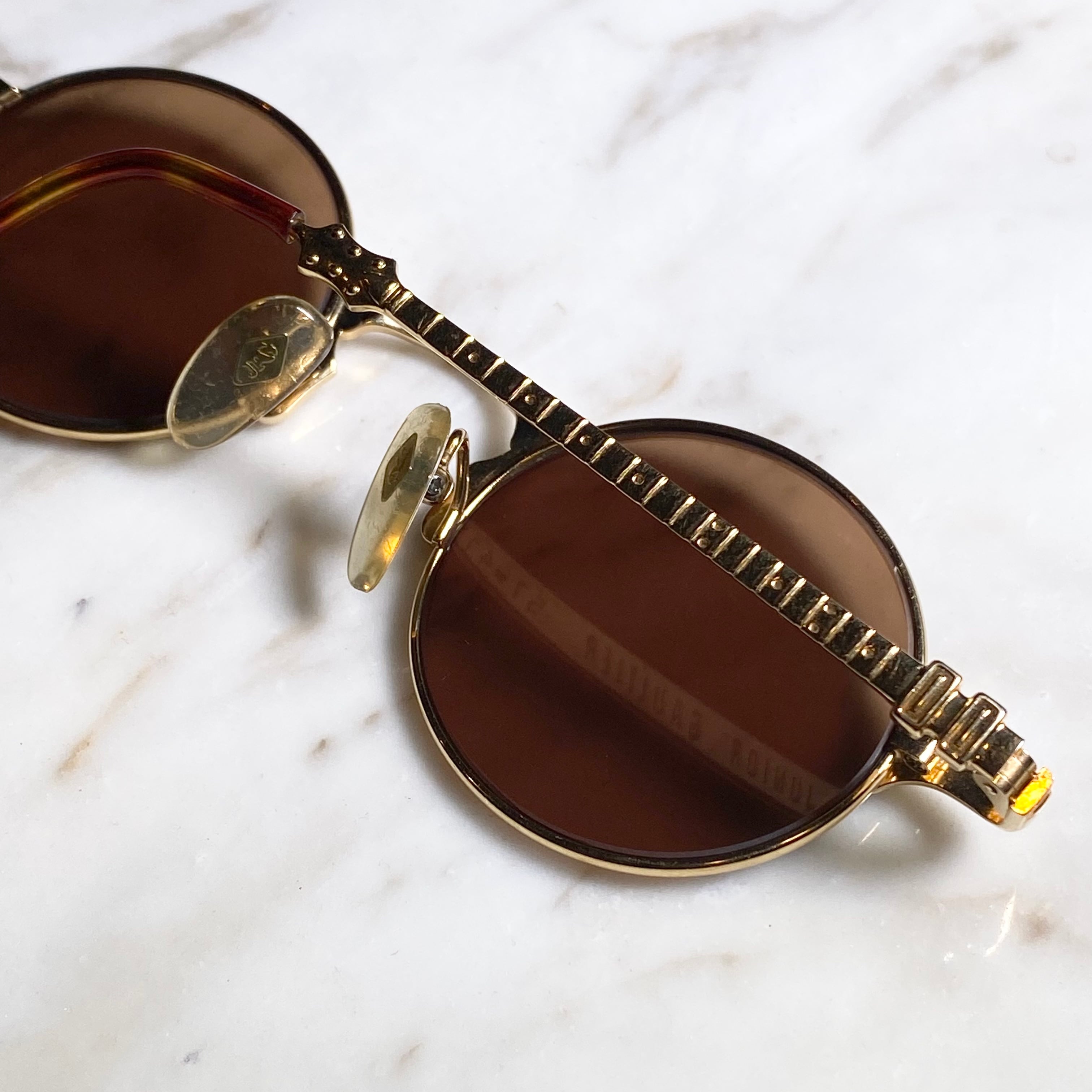 junior GAULTIER ヴィンテージサングラス 57-4179 vintage JUNIOR GAULTIER round frame sunglasses “57-4175” | NOIR ONLINE