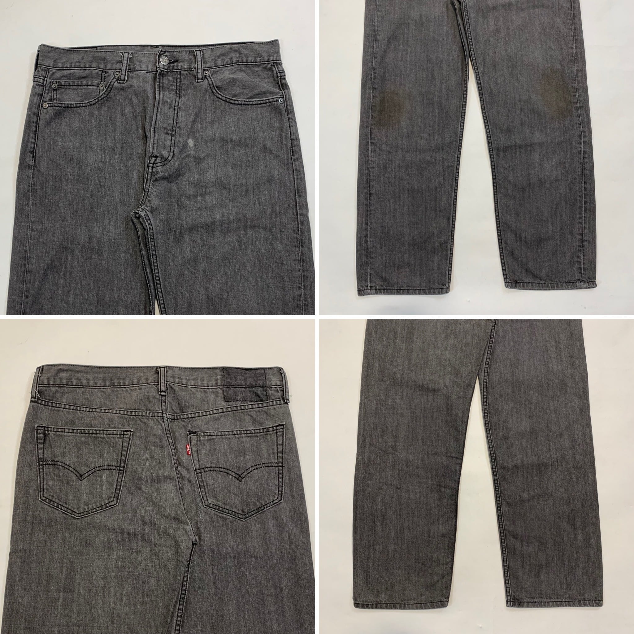 7924 リーバイス 562 ブラックデニム ボタルフライ 先染め W36 | San