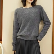 丸首 ニットプルオーバー 　全8色　 00053