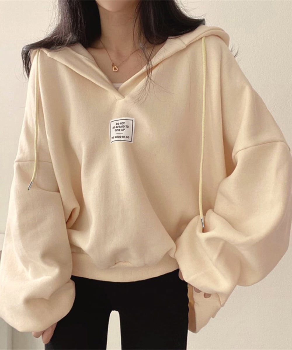 パーカー フード付きVネックプルオーバー | rainbow Unique : 個性的な