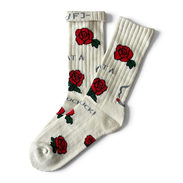 ching&co. | チンアンドコー | ROSE SOCKS | ソックス | 靴下 | WHITE