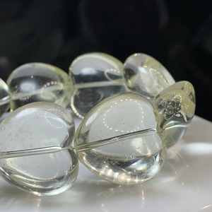 お客様専用・透明度高☆ほんのりイエロー☆ハートシトリンブレスレット