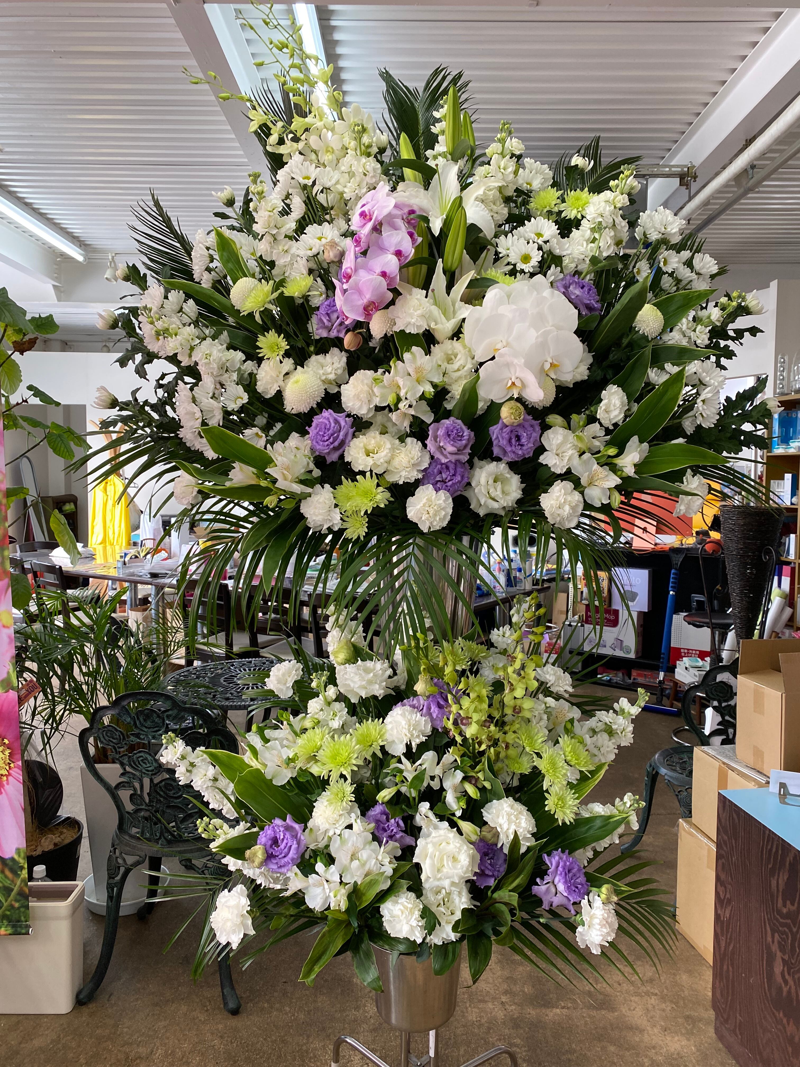 ☆お悔やみ2段スタンド「ミント〜Mint〜A」⚠️宅配不可 手渡し配達