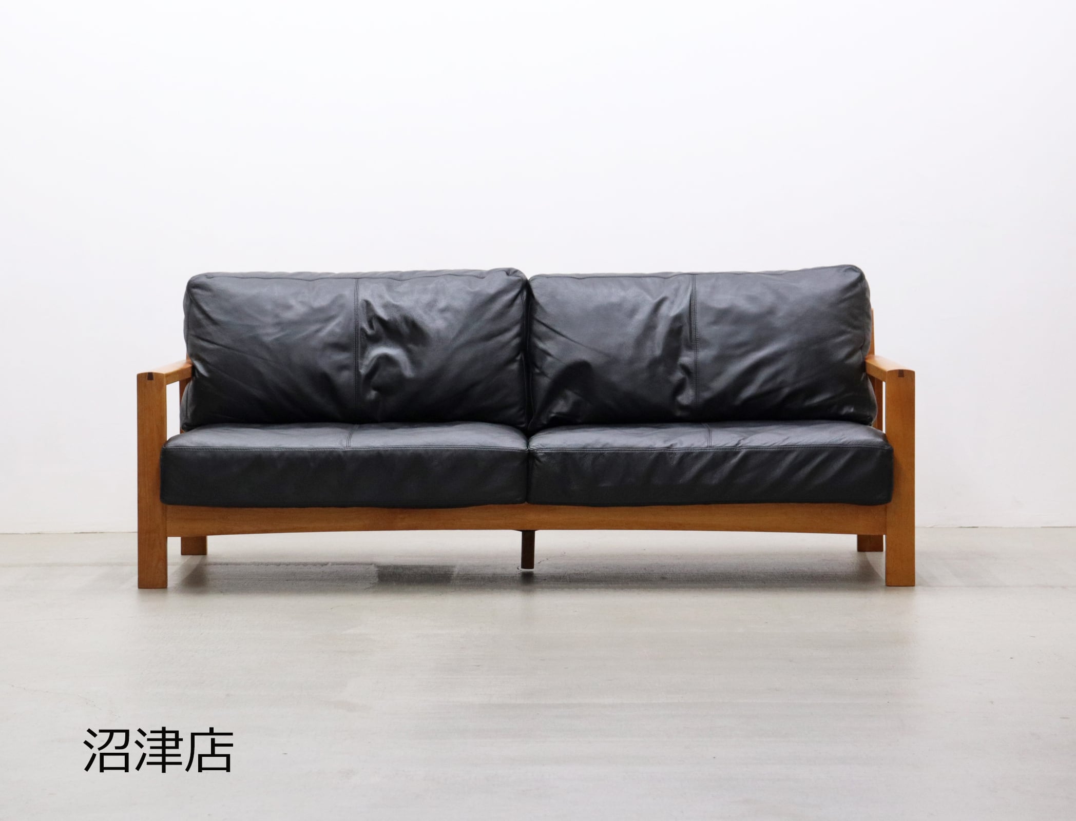 【沼津店】BOSCO ボスコ 朝日木材 A-BOSCO 本革 チェリー無垢材 3Pソファ レザー 2.5P モダン RCT31257