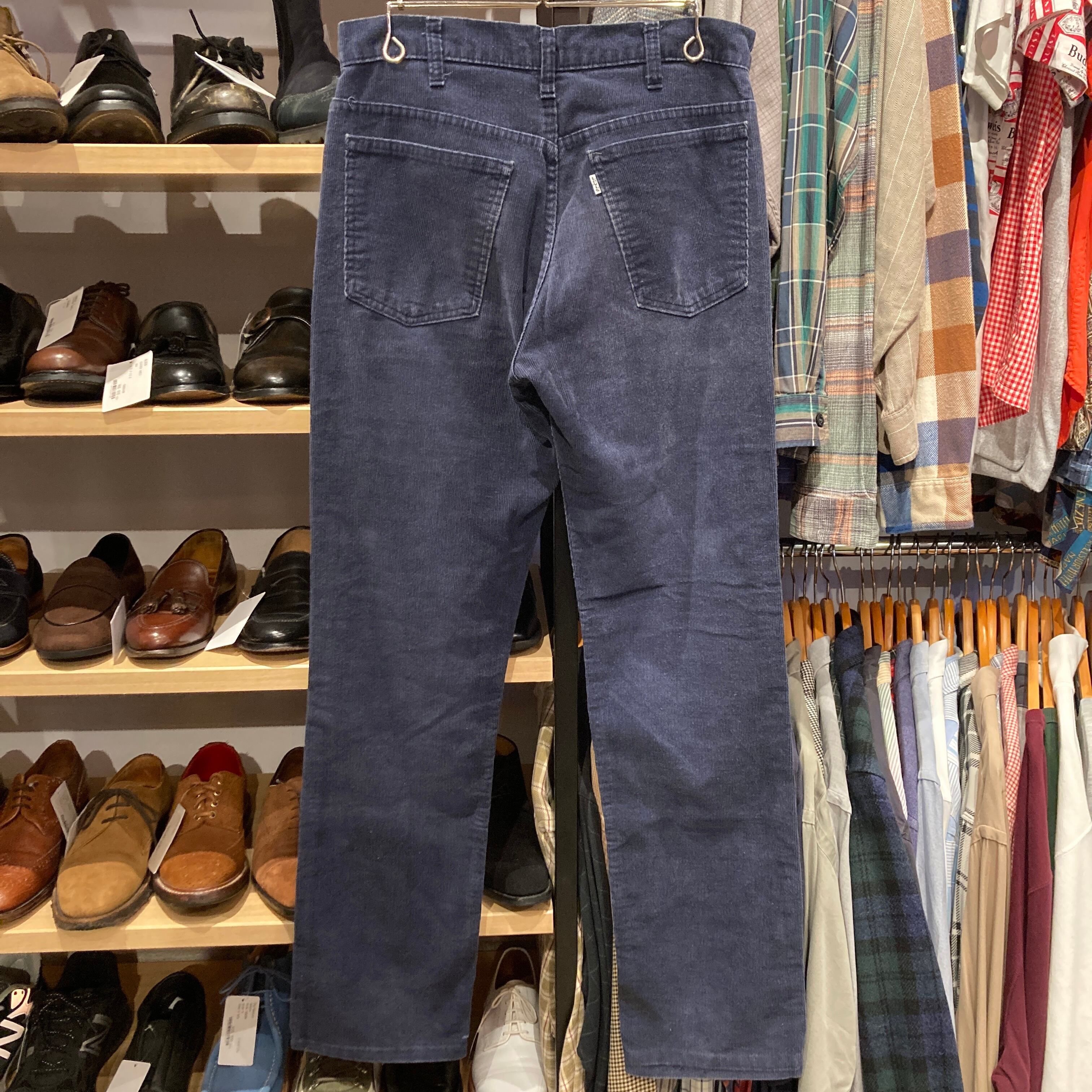 1980s LEVI'S 519 CORDS PANT NAVY | safarionline