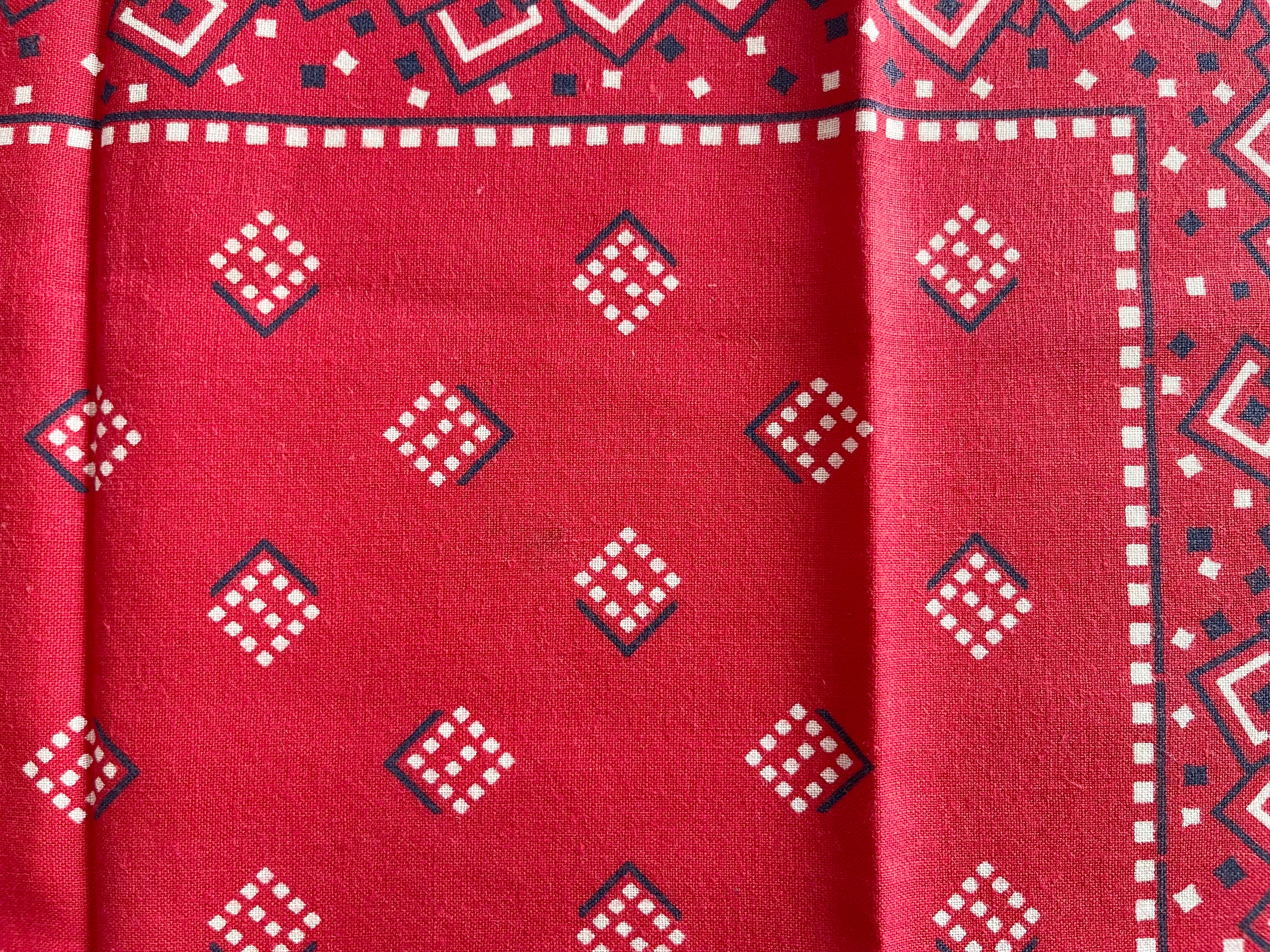 Good】60s tuside ヴィンテージバンダナ MADE IN USA レッド | swallows