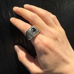 18K ドット ガーネット スクエア リング:JOHN HARDY ジョン ハーディー