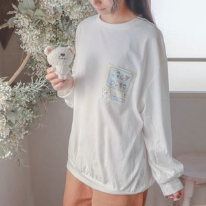 Hoooさん のぬいぐるみキーホルダー付き！自販機プリント ロンT レディース メンズ