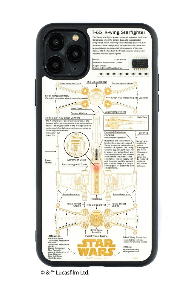 FLASH X-WING 基板アート iPhone  11ProMax ケース  白