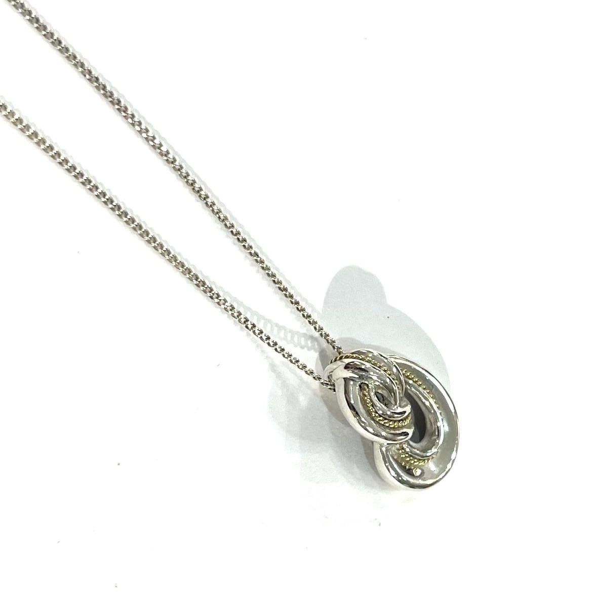 TIFFANY & Co.】【46cm】2906 ツイスト ノット ネックレス／シルバー