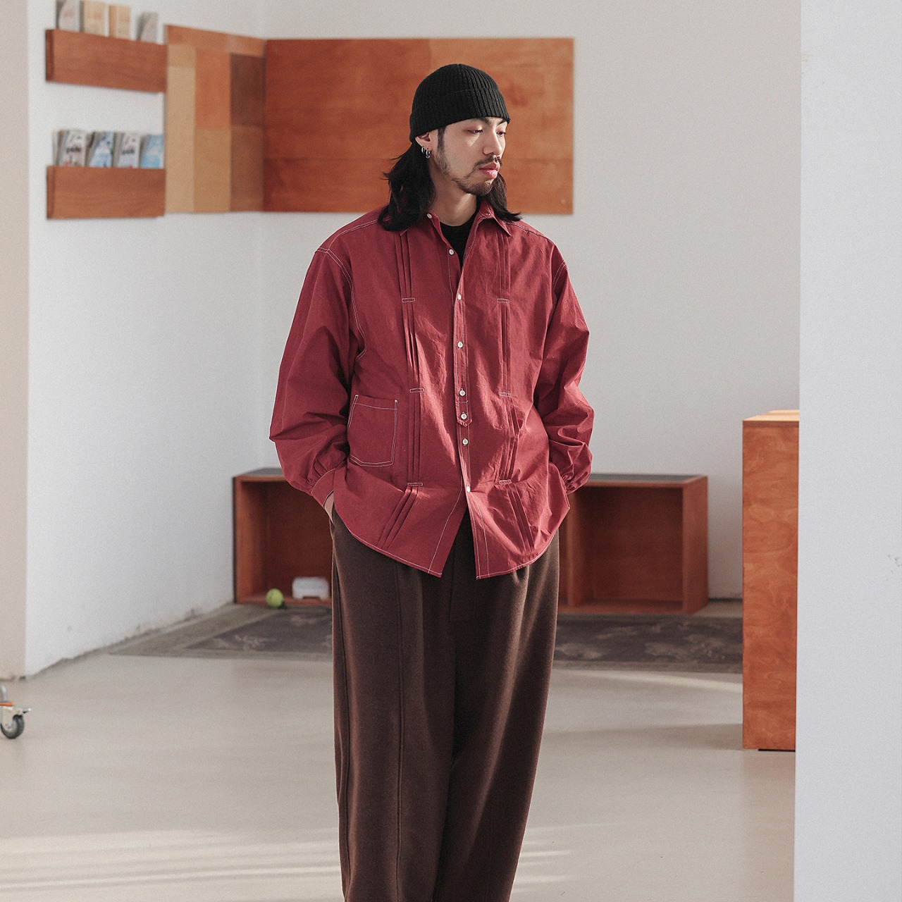 LINEAGE STITCH ワークステッチシャツ K5500 - 2