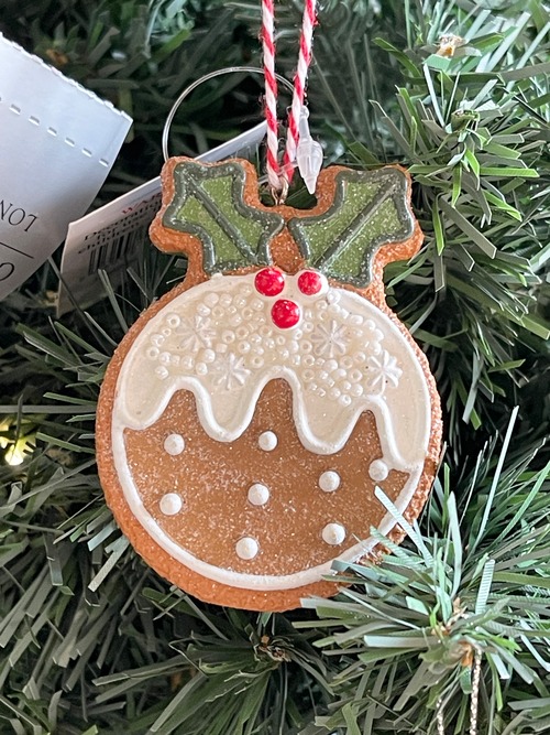 『GISRLA GRAHAM』London クリスマスプディング ジンジャーブレッド オーナメント Gingerbread Christmas Pudding イギリス製の画像
