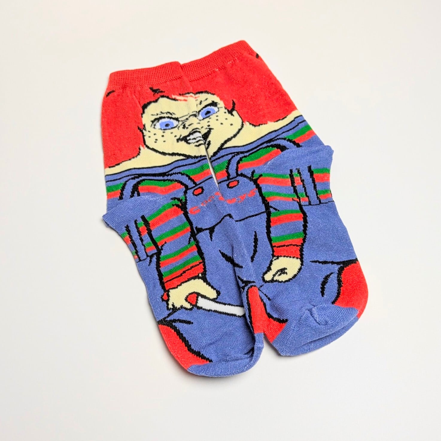 【 crew socks / クルーソックス 】【E】『 HORROR MOVIE Character Socks 5P SET 』ホラー映画キャラソックス5足セット 〚アメリカン雑貨 アメトイ〛