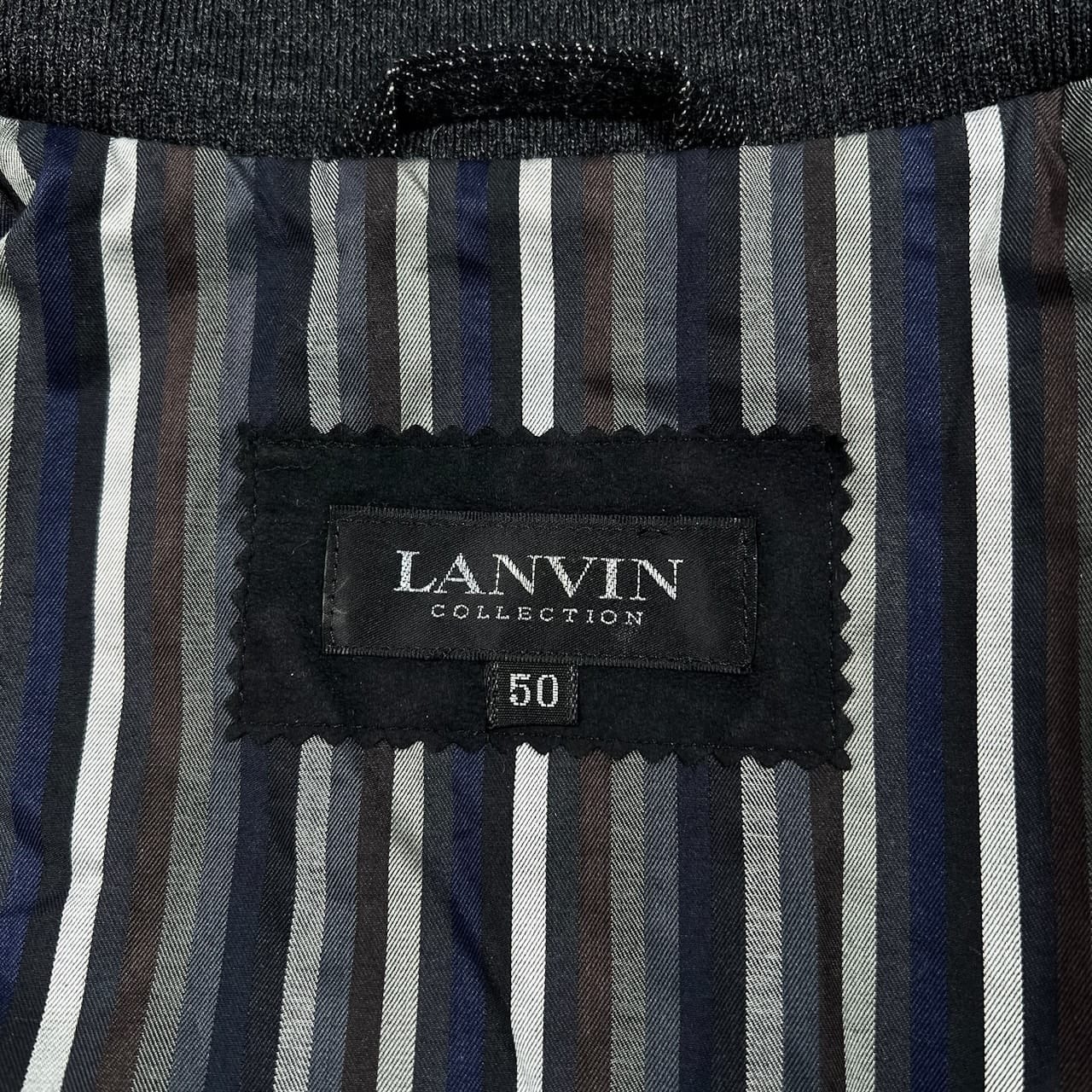 LANVIN ランバン カシミヤ混 ウール ダウンジャケット 比翼ジップ サイズ 50 /メンズ/ジョイックスコーポレーション
