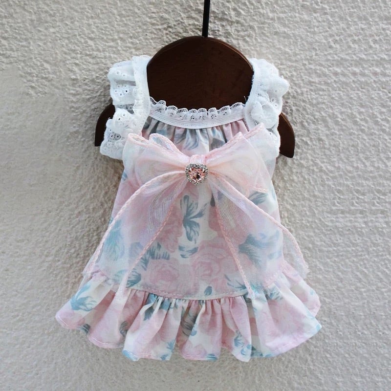 フレアスリーブリボンワンピース 00222