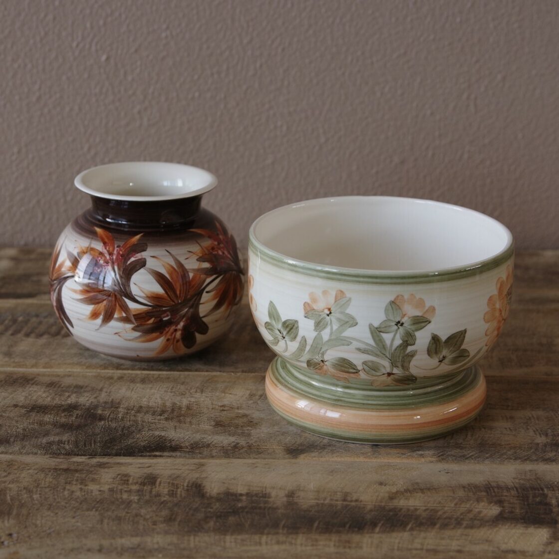 イギリス製 ヴィンテージ雑貨 ジャージーポタリー Jersey Pottery 【新品】Jersey Pottery（ジャージー・ポッタリーの大きい皿30cm