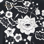 フラメンコ 衣装 シージョ ピキージョ ブラック系 ホワイト系 黒 白 フレコ フリンジ 刺繍 花柄 ダンス パーティ 発表会 装飾 飾り フラメンコ衣装 小物 舞台衣装 華やか