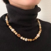 おしゃれを楽しむ女性に！ 淡水ニュアンスマルチカラーネックレス ne1105