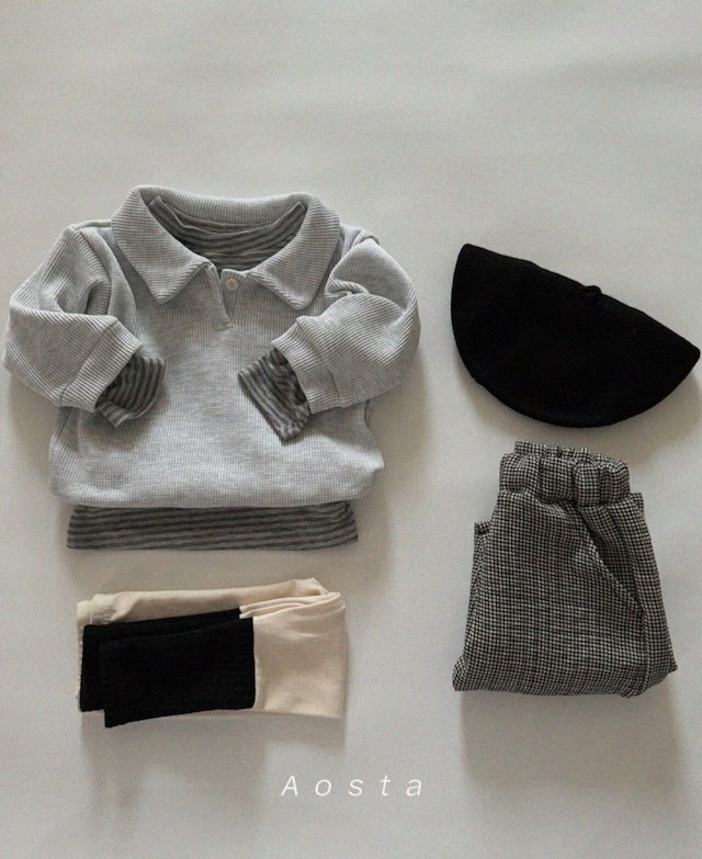 予約⌇aosta / Check pants