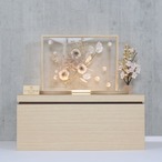 ピーカブーひな人形 ベルズキッスシリーズ 収納飾り 【すずめ】 ひな人形｜雛人形｜桜｜和モダン｜フラワー屏風 thumbnail 4
