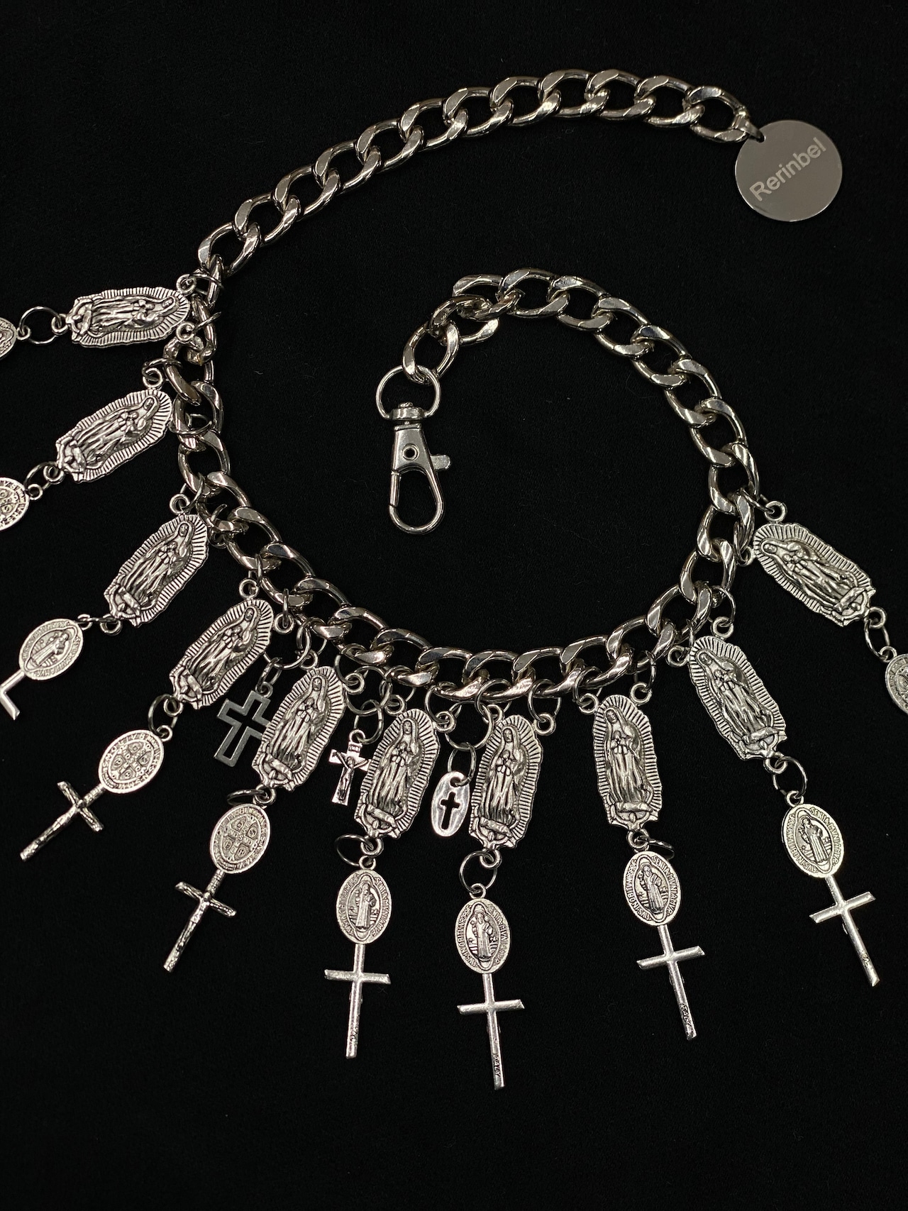 【RE RINBEL】Punk Cross Necklace 10031