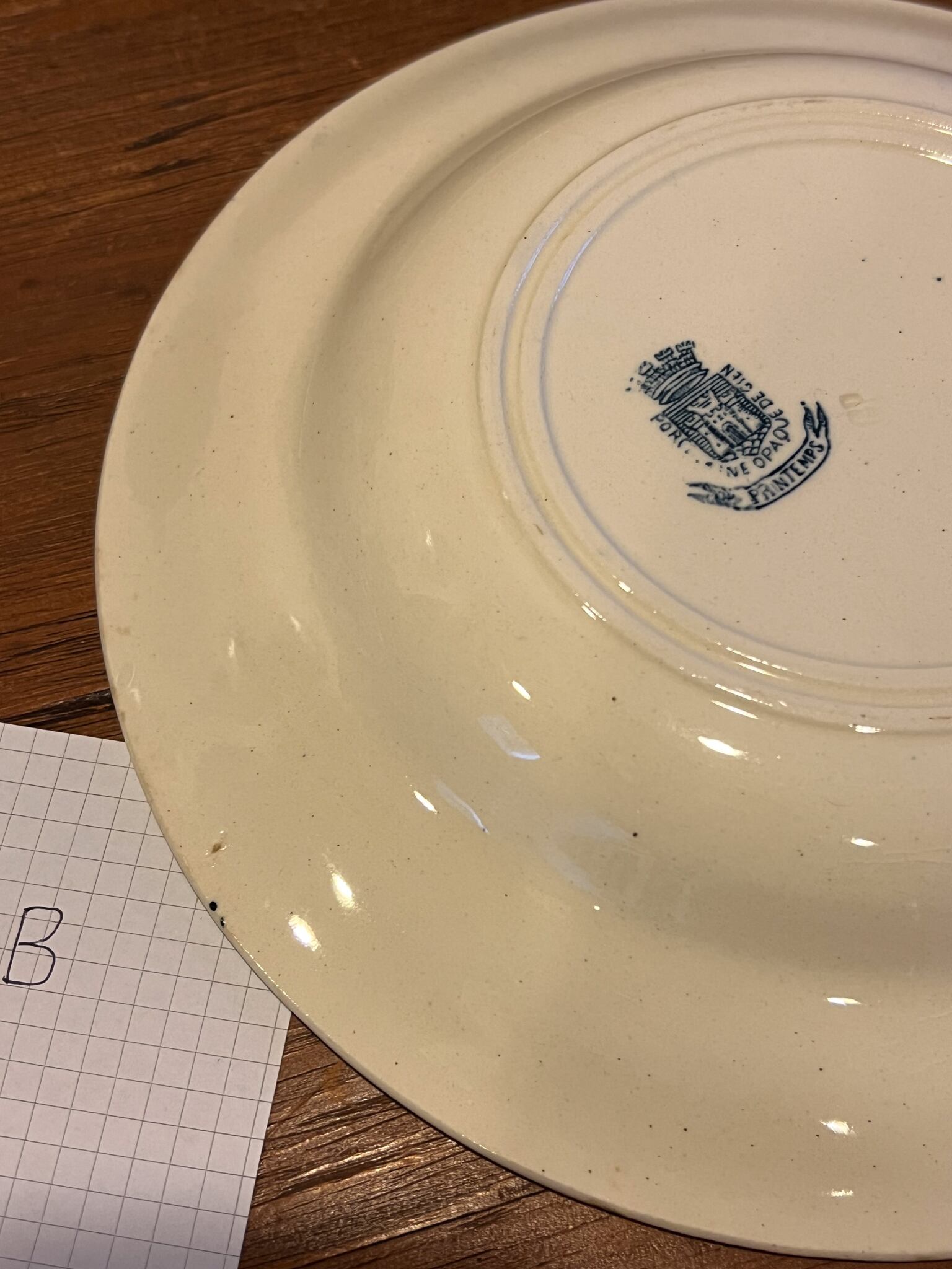 人気のジアン スープ皿 アンティークプレート フランスアンティークA〜C