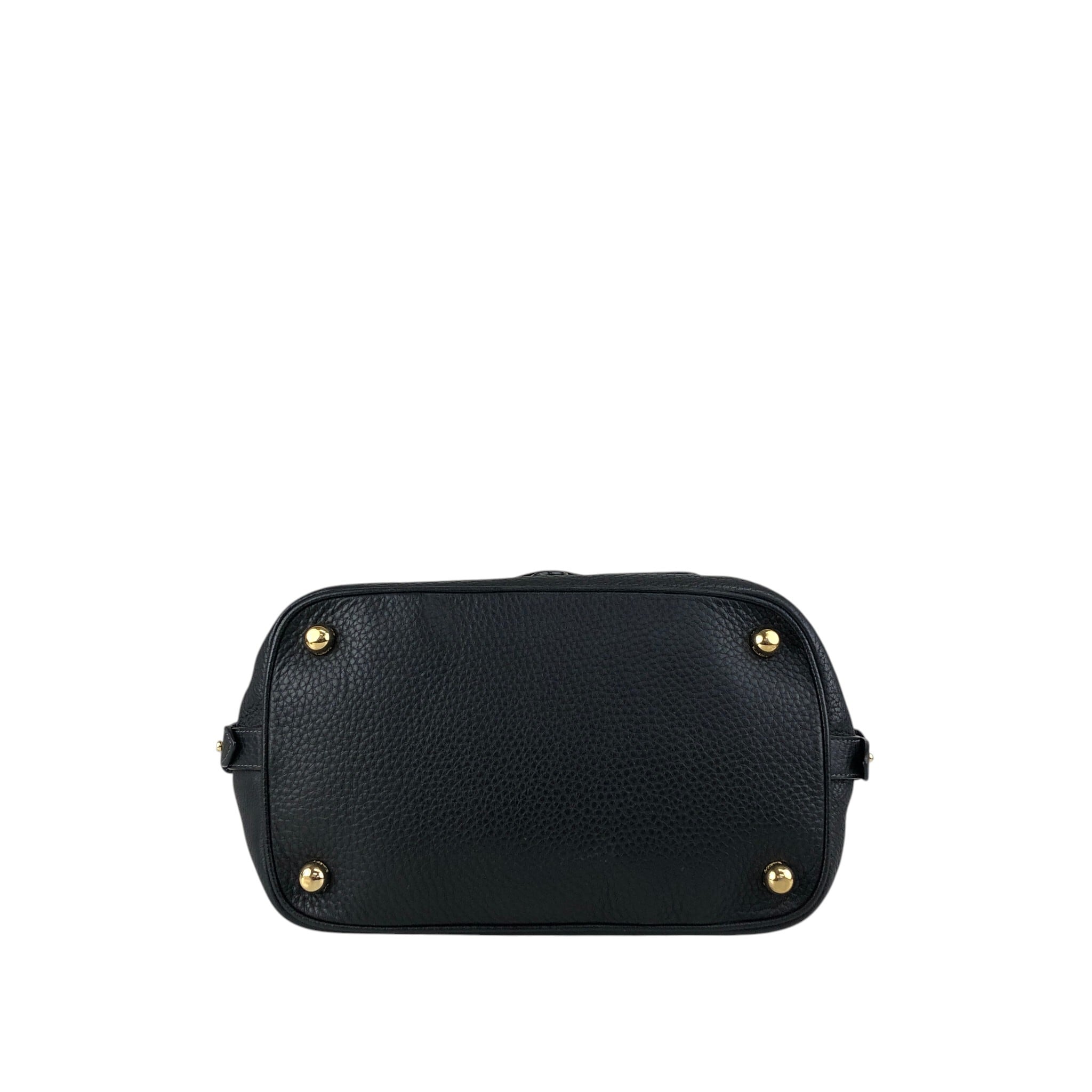 LOEWE ロエベ ショルダーバッグ ブラック アナグラム レザー コンビ