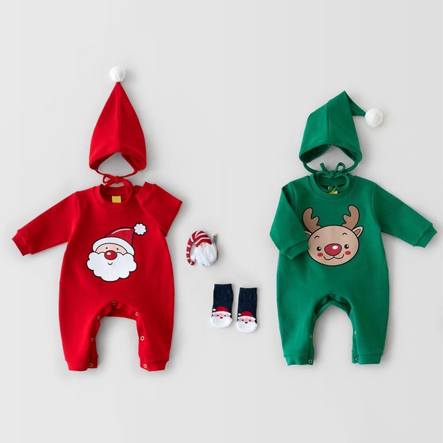 【冬作】クリスマスオールインワン 全2色