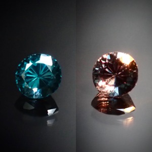 唯一無二の蒼色 0.14ct 天然 ベキリーブルー ガーネット（カラーチェンジガーネット）