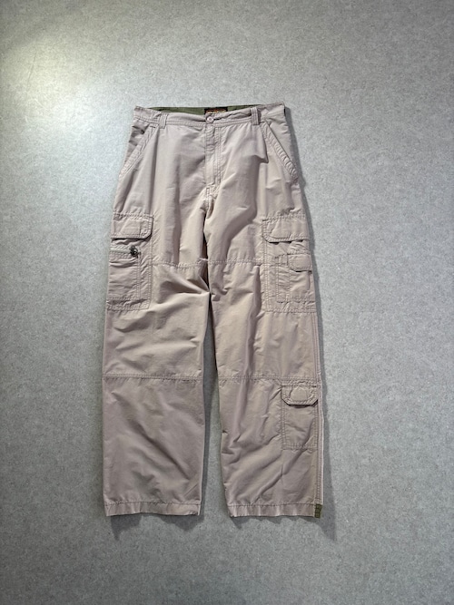 00s cotton-nylon gimmick pants