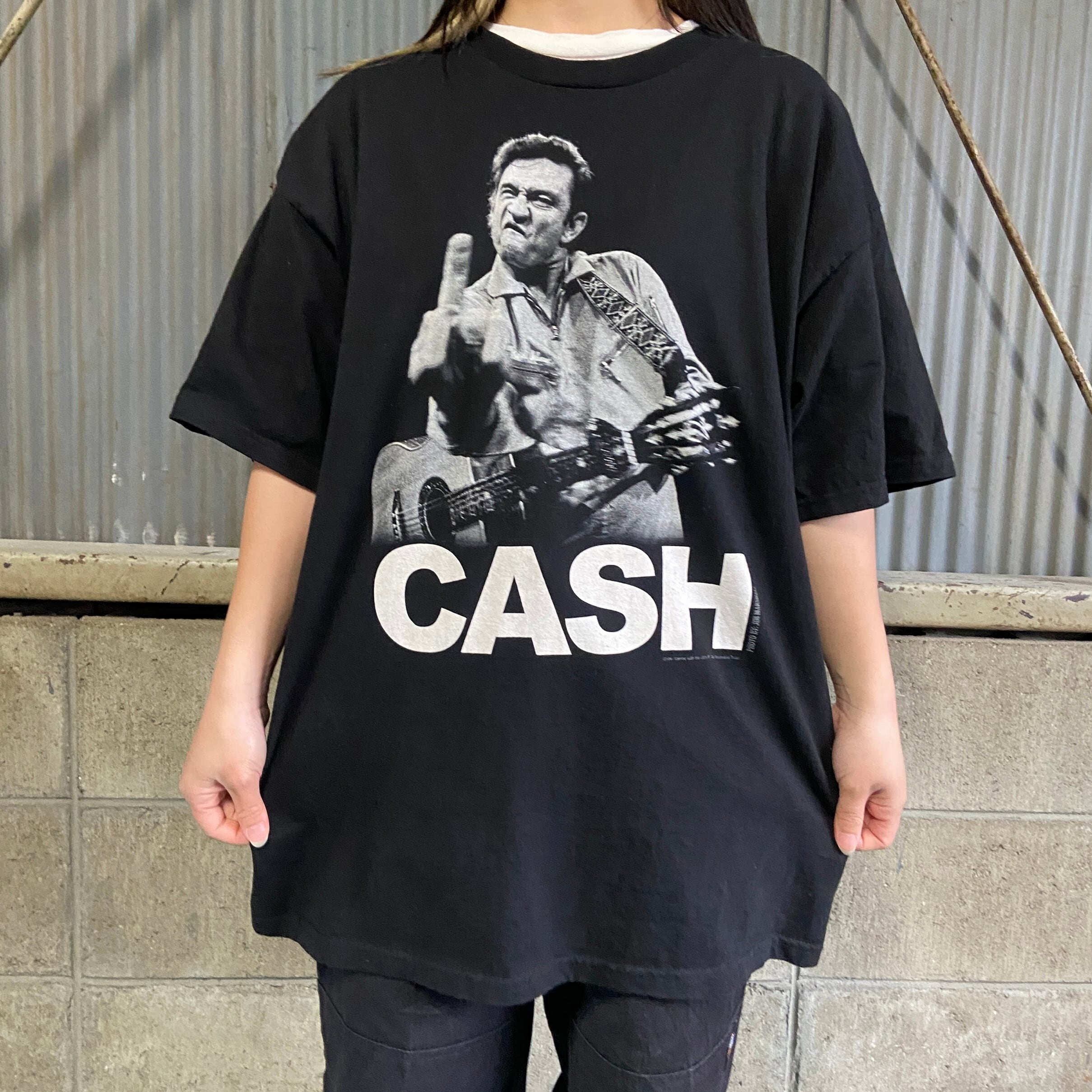 JOHNNY CASH ジョニー キャッシュ フォトプリント バンドTシャツ  