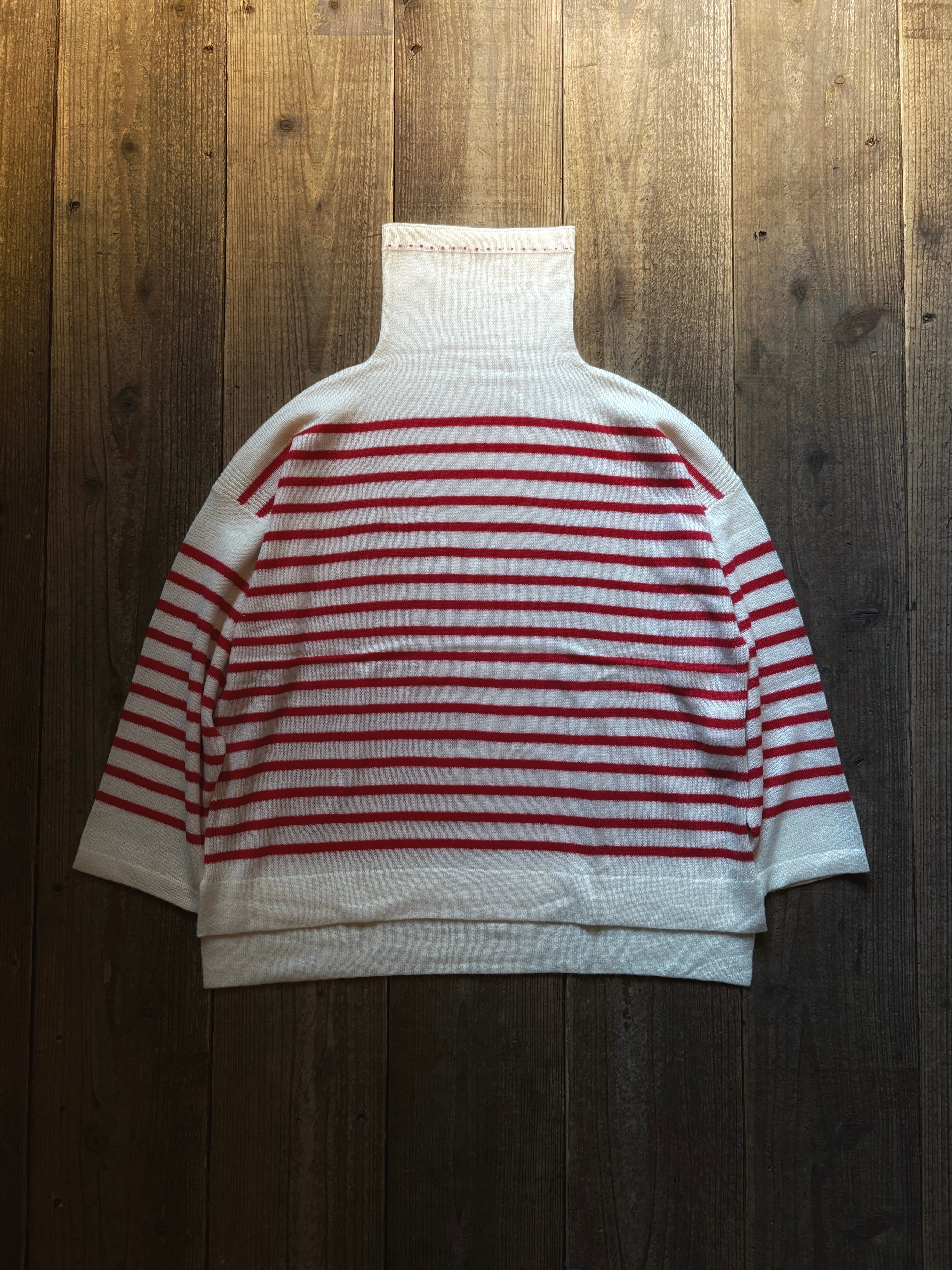 TOWAVASE ☆今期新品Basque pullover タートルネック Basque pullover (turtle neck) col.ivory×blue | Re;li