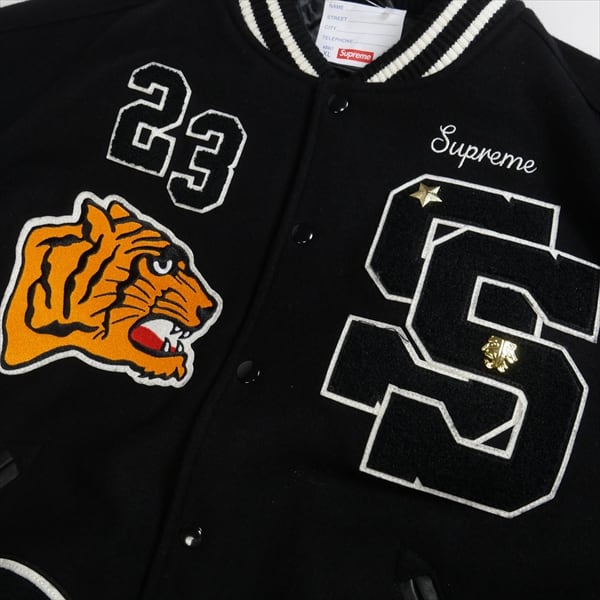 Supreme Tiger Varsity Jacket Black M - スタジャン