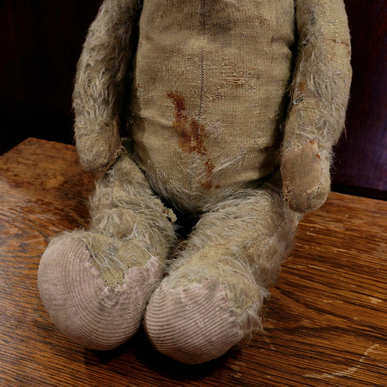 1930年代 イギリス アンティーク 年老いたベア テディベア モヘア  