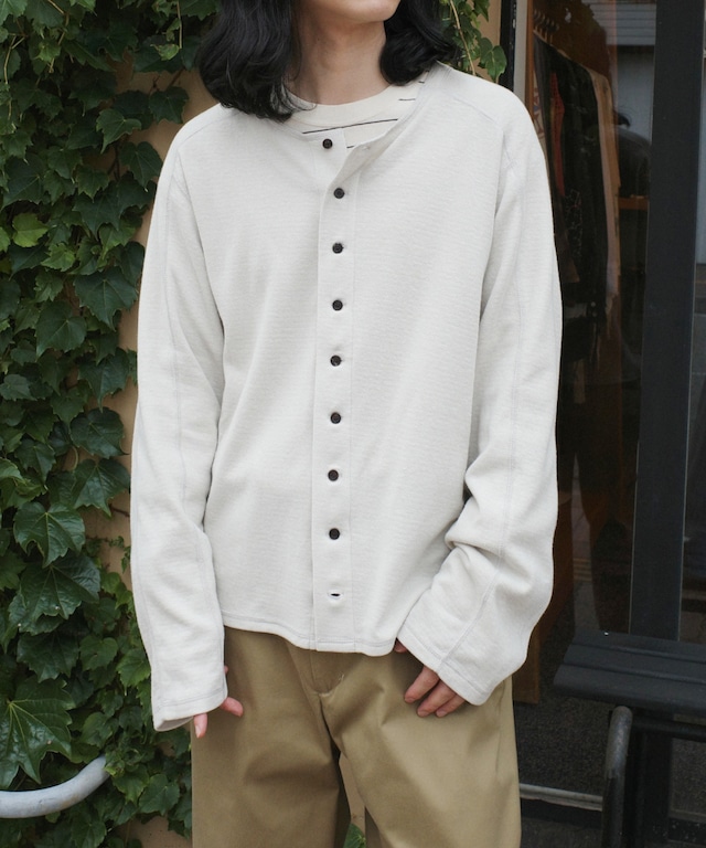 MATSUFUJI / M263-0701 / DUAL-LAYER KNIT CARDIGAN(ECRU)