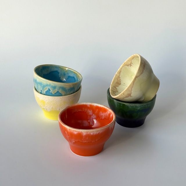 NAOKO HATA CERAMICS Melt series Kobachi L - Lemon yellow