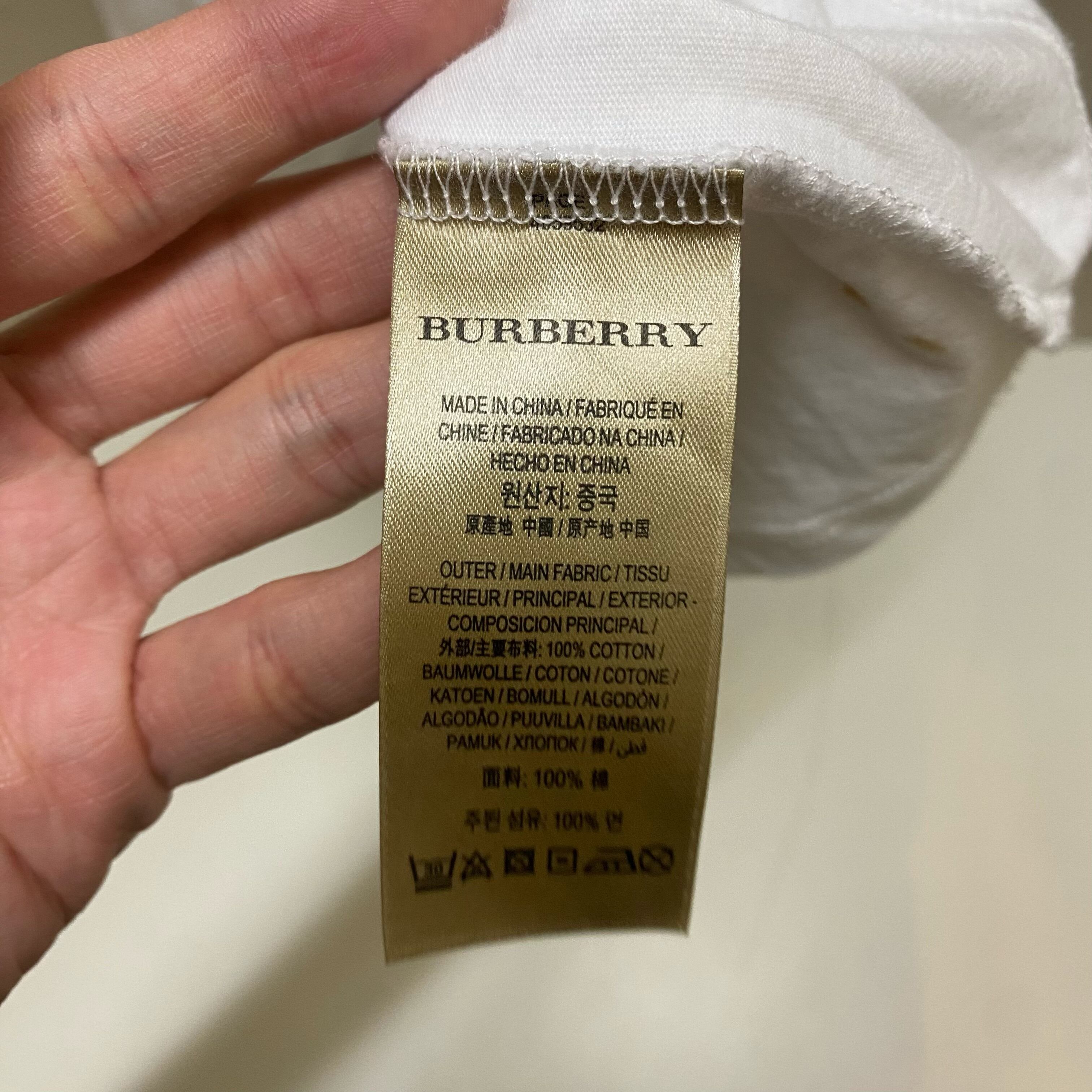 BURBERRY バーバリー グラフィックプリント 半袖Tシャツ ホワイト size 