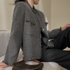 ツイードショートジャケット W01090