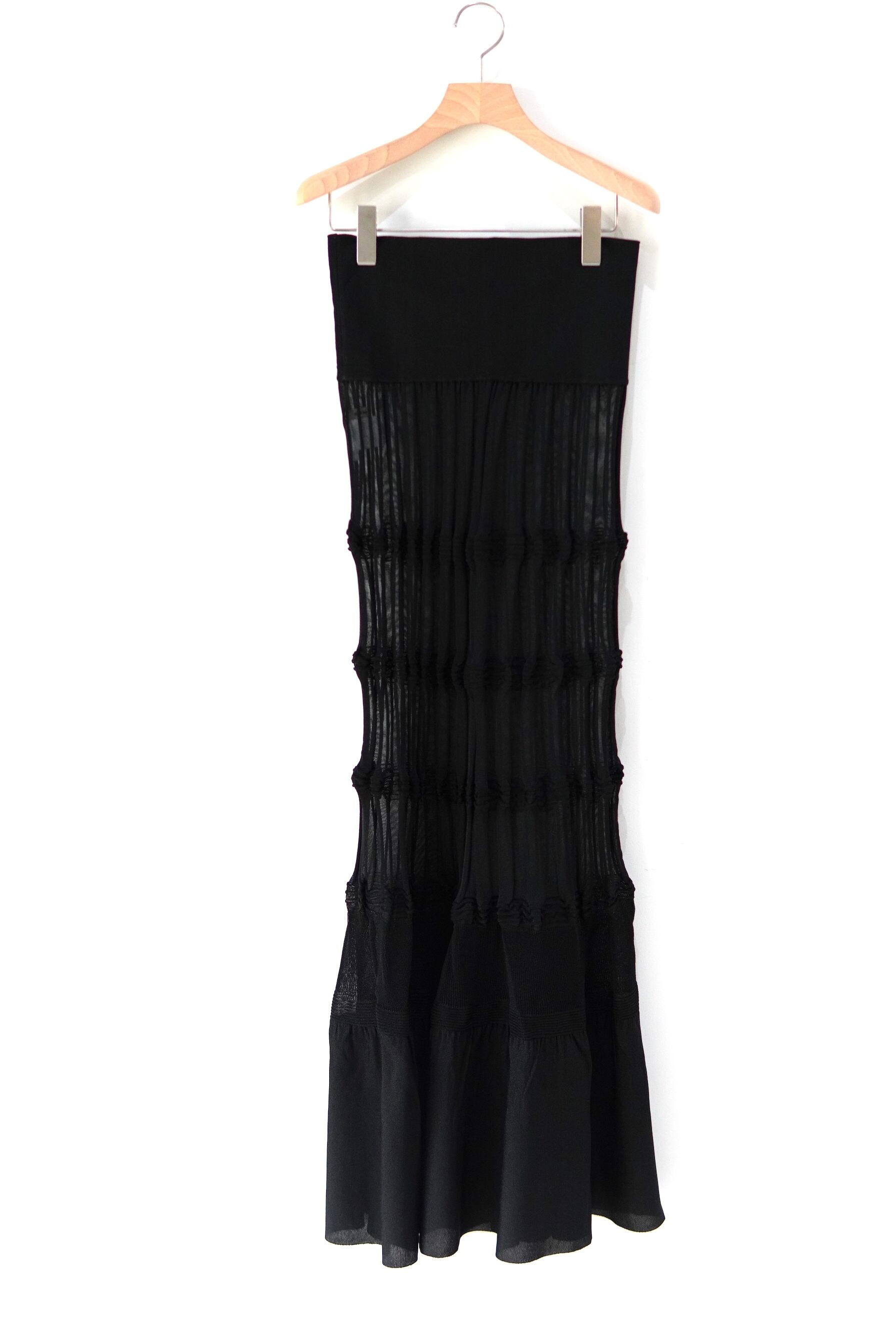 OPEN SESAME CLUB / Sheer Flow 2way Skirt