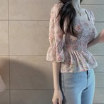 Floral Print Chiffon Blouse