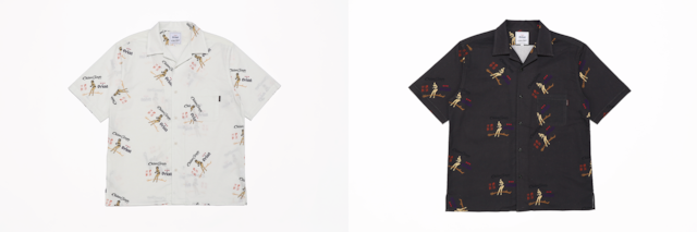 【2色展開】TRADE MARK ALLOVER PRINT O/C SHIRT