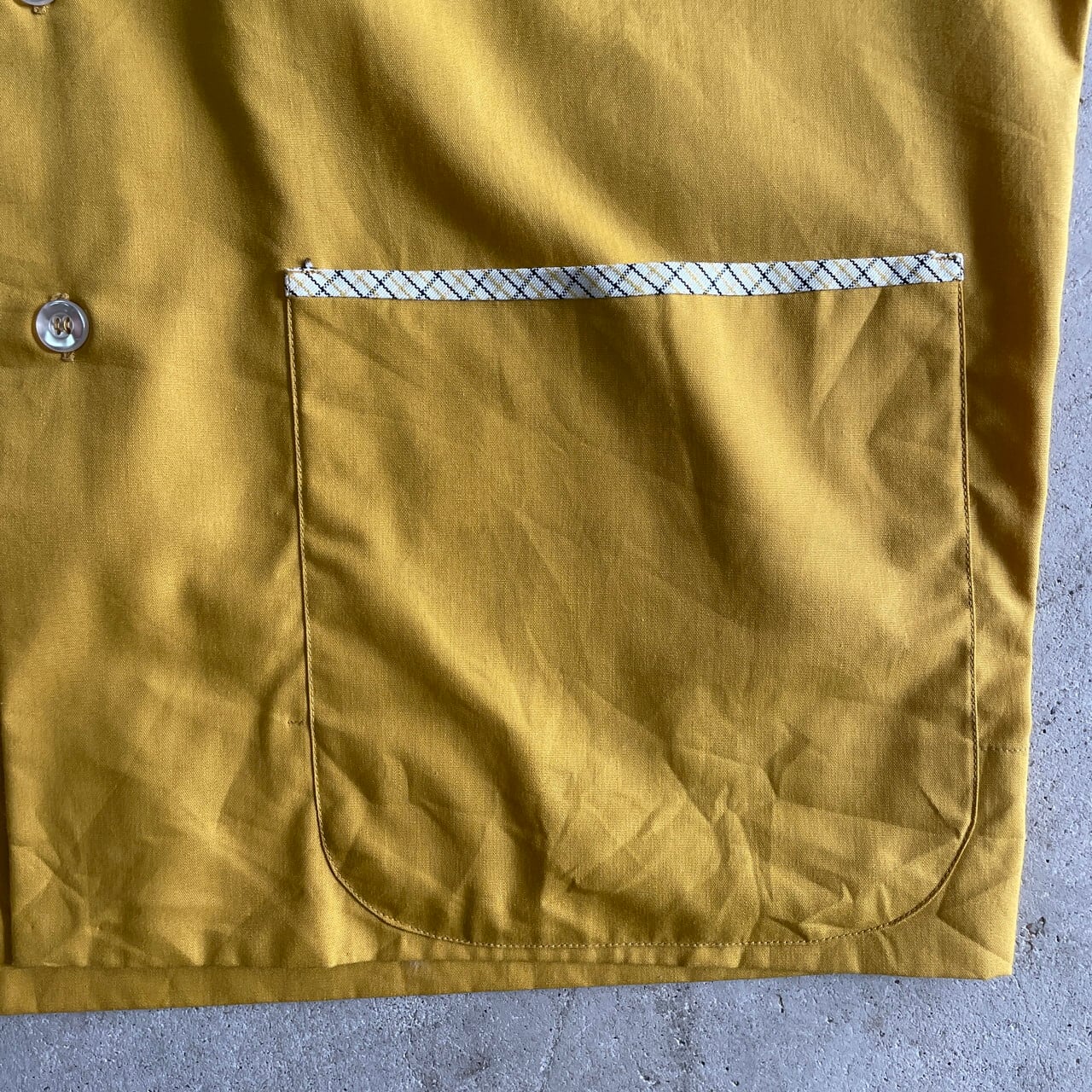 60年代 SEARS シアーズ ビーチシャツ ポケット付き 半袖シャツ メンズL
