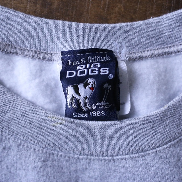 "BIG DOGS" front and back print XXXL over silhouette sweat