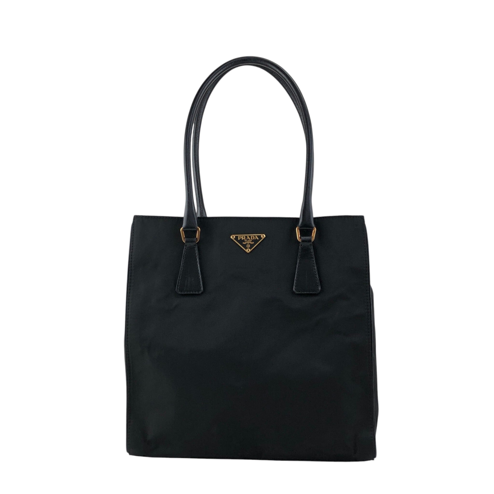 PRADA プラダ トートバッグ ブラック トライアングルロゴ ナイロン